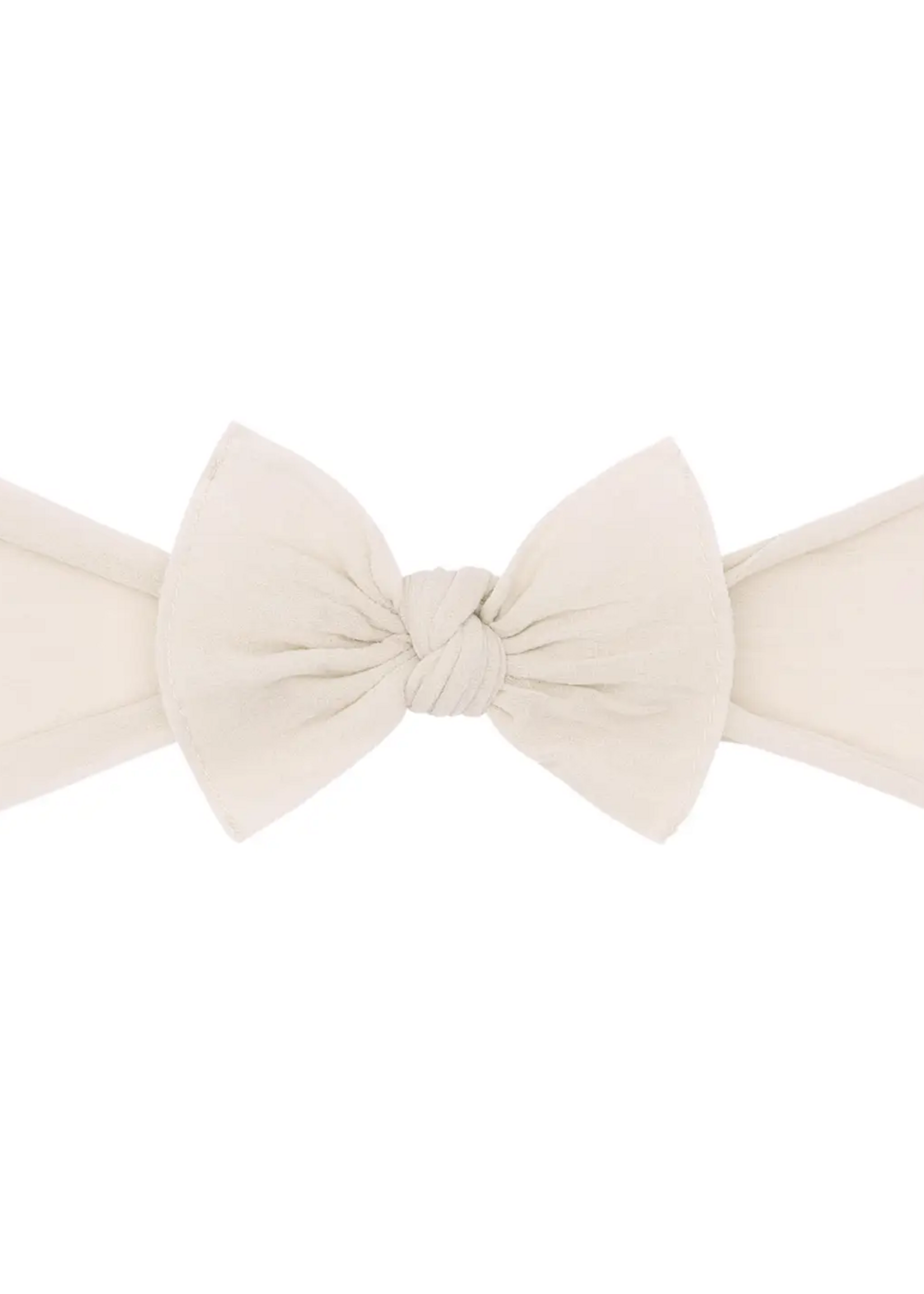 Baby Bling Bow Itty Bitty Knot Oatmeal