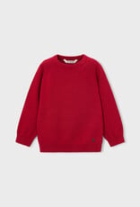 Mayoral Red Basic Crewneck Sweater