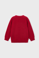 Mayoral Red Basic Crewneck Sweater