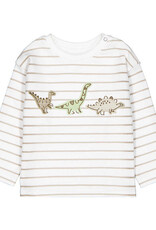 Mayoral L/S Striped Tee w/Dino Applique