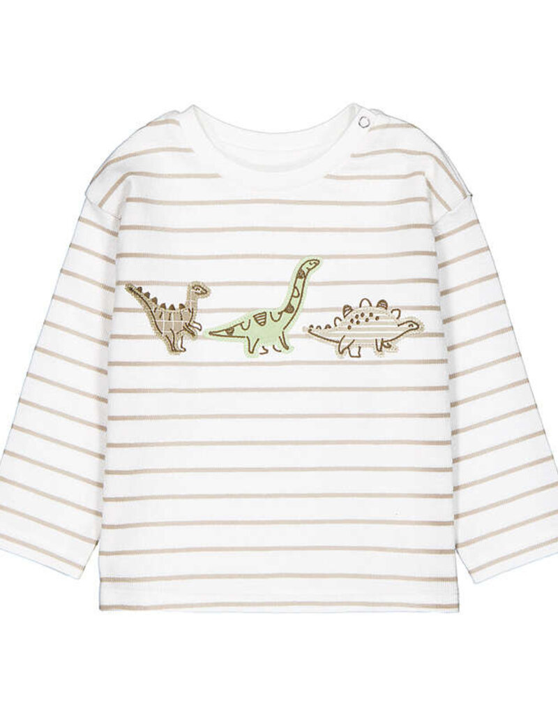Mayoral L/S Striped Tee w/Dino Applique