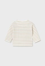Mayoral L/S Striped Tee w/Dino Applique