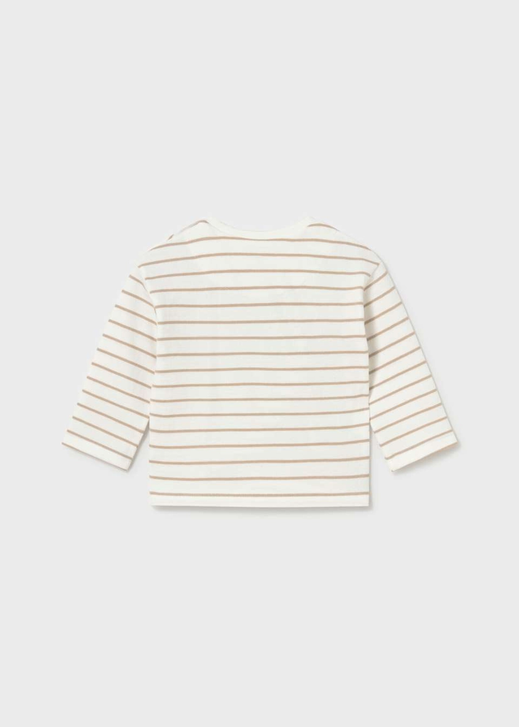 Mayoral L/S Striped Tee w/Dino Applique
