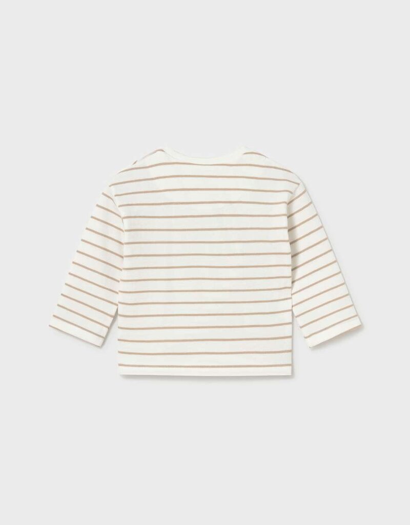 Mayoral L/S Striped Tee w/Dino Applique