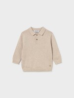 Mayoral L/S Polo Sweater Oat