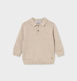 Mayoral L/S Polo Sweater Oat