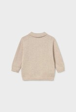 Mayoral L/S Polo Sweater Oat