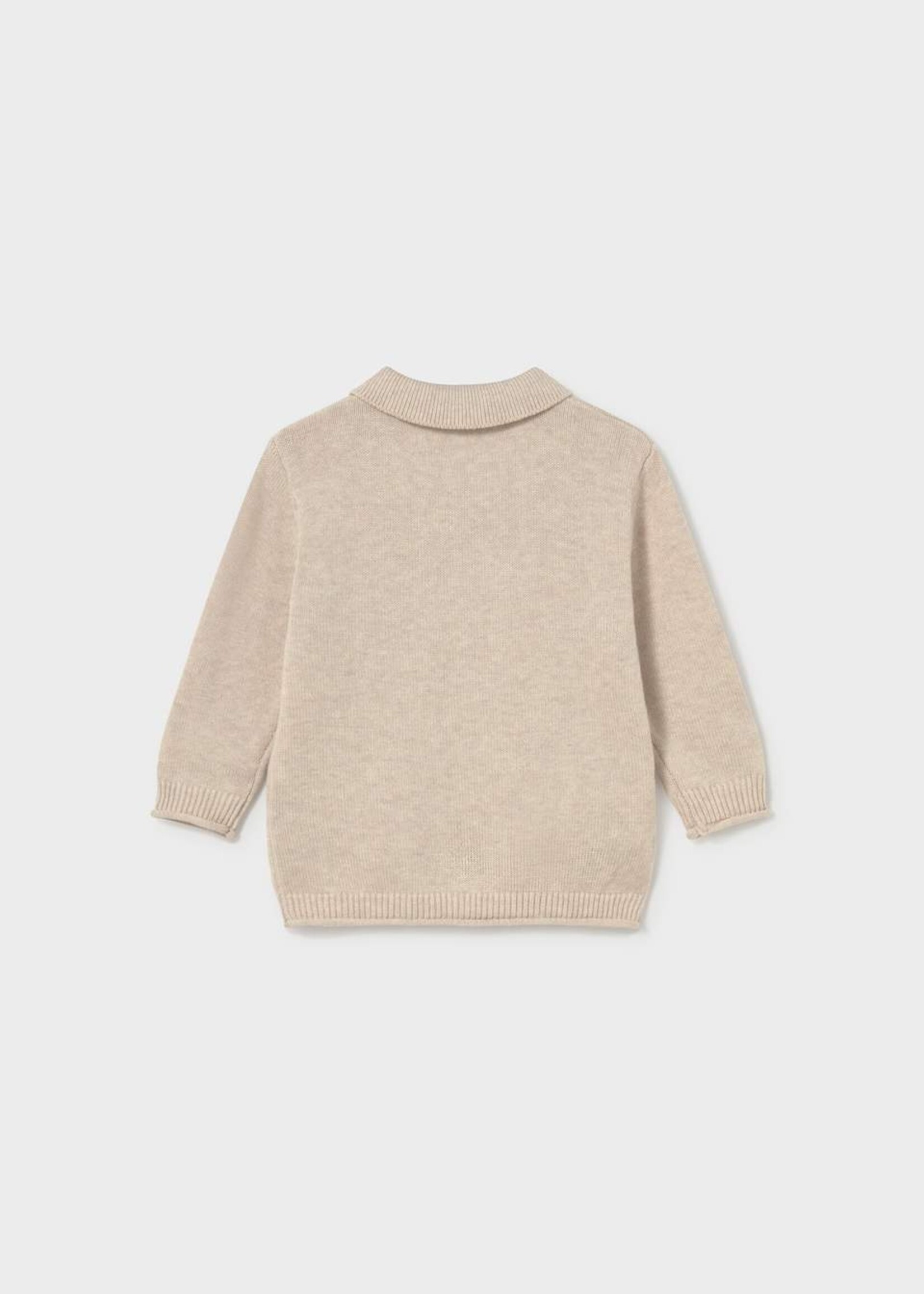 Mayoral L/S Polo Sweater Oat