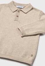 Mayoral L/S Polo Sweater Oat