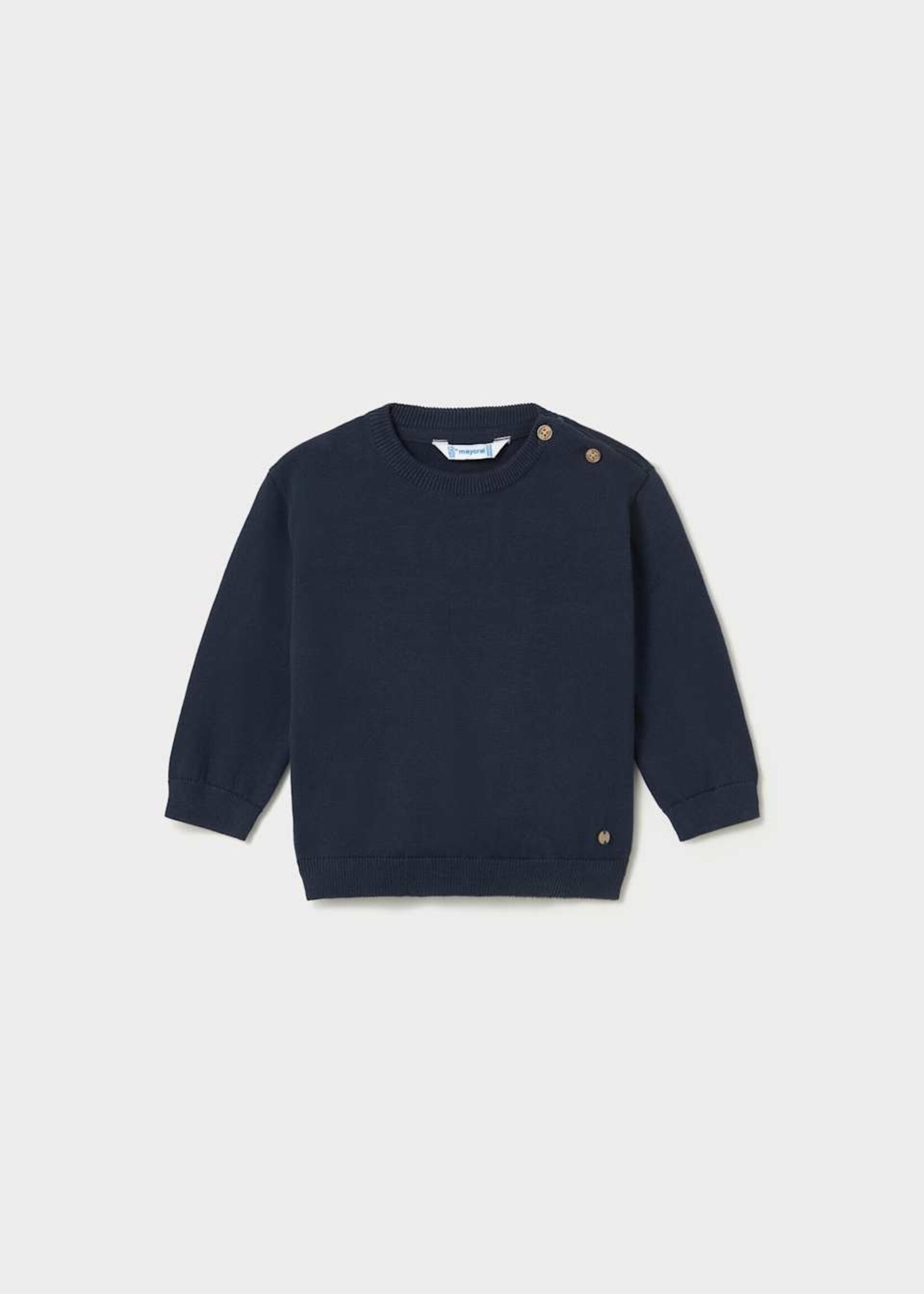 Mayoral Basic Cotton Infant Sweater Blue