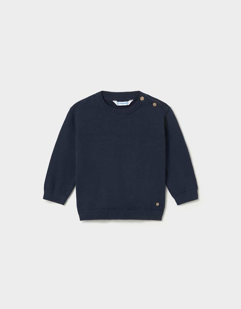 Mayoral Basic Cotton Infant Sweater Blue