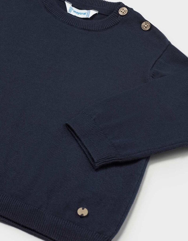 Mayoral Basic Cotton Infant Sweater Blue