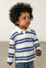 Mayoral L/S Blue Stripe Polo