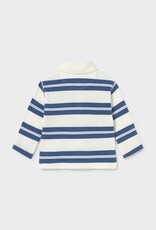 Mayoral L/S Blue Stripe Polo