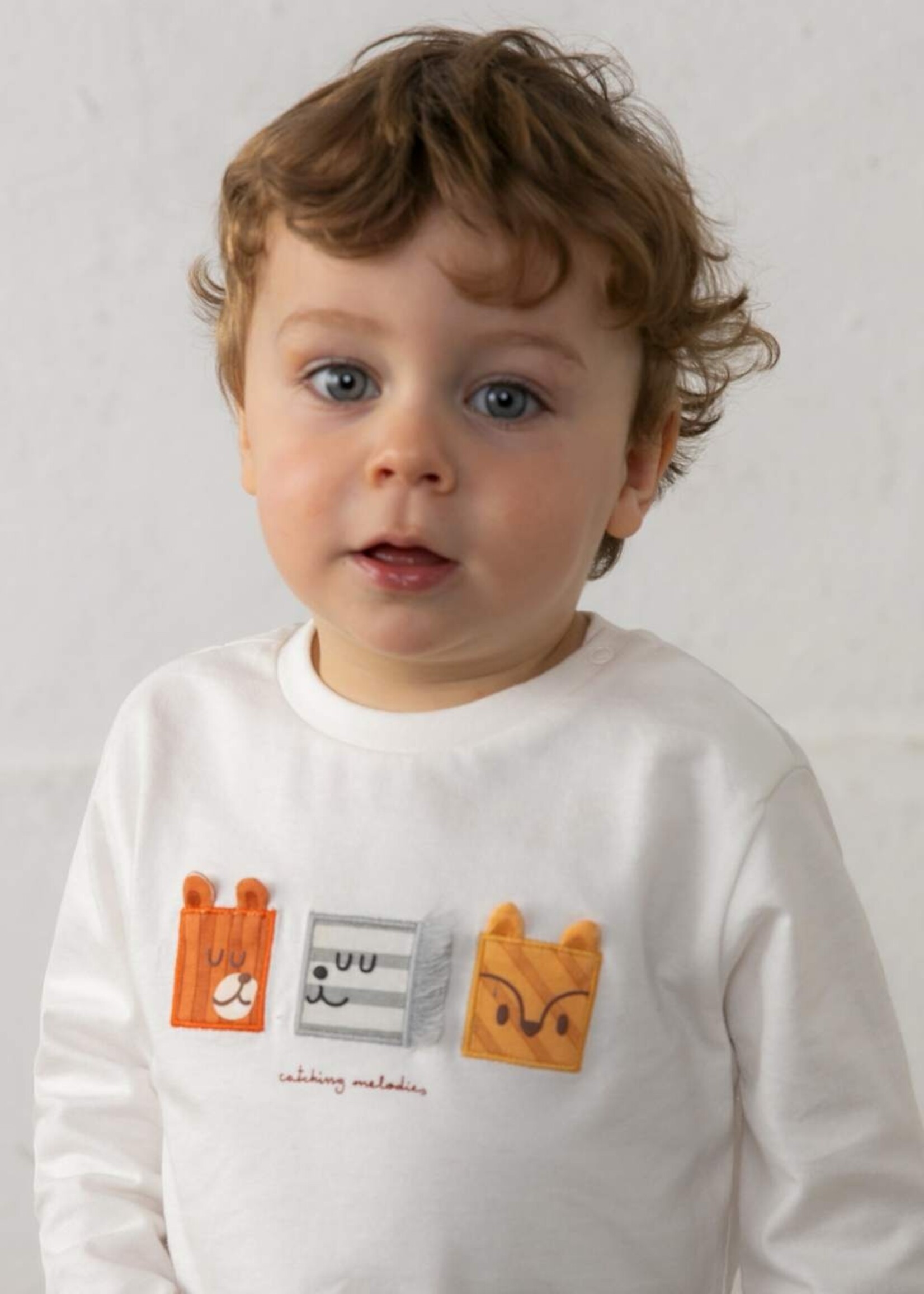 Mayoral L/S Tee Animal Faces