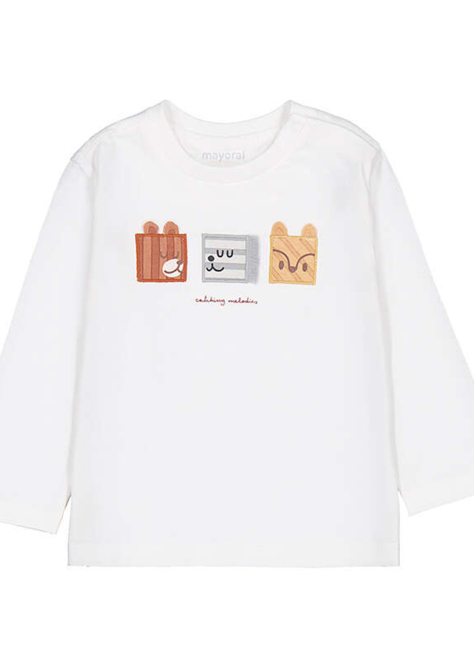 Mayoral L/S Tee Animal Faces