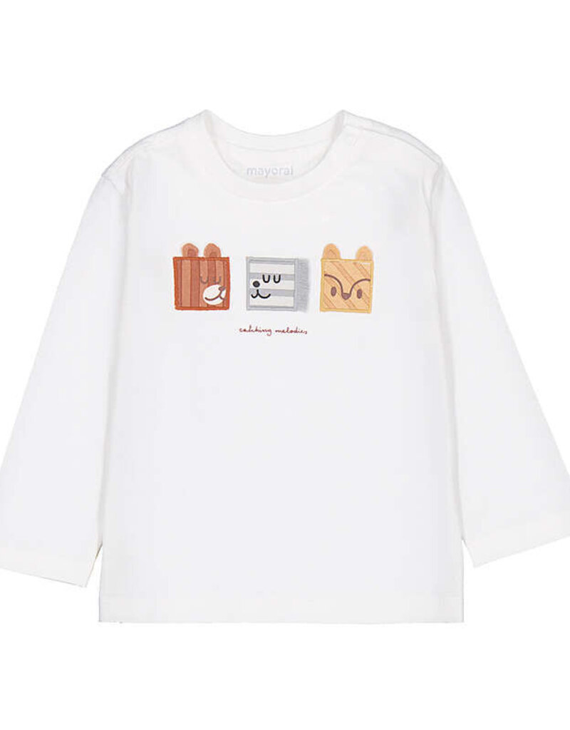 Mayoral L/S Tee Animal Faces