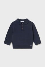 Mayoral L/S Knit Polo Blue