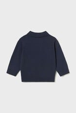 Mayoral L/S Knit Polo Blue