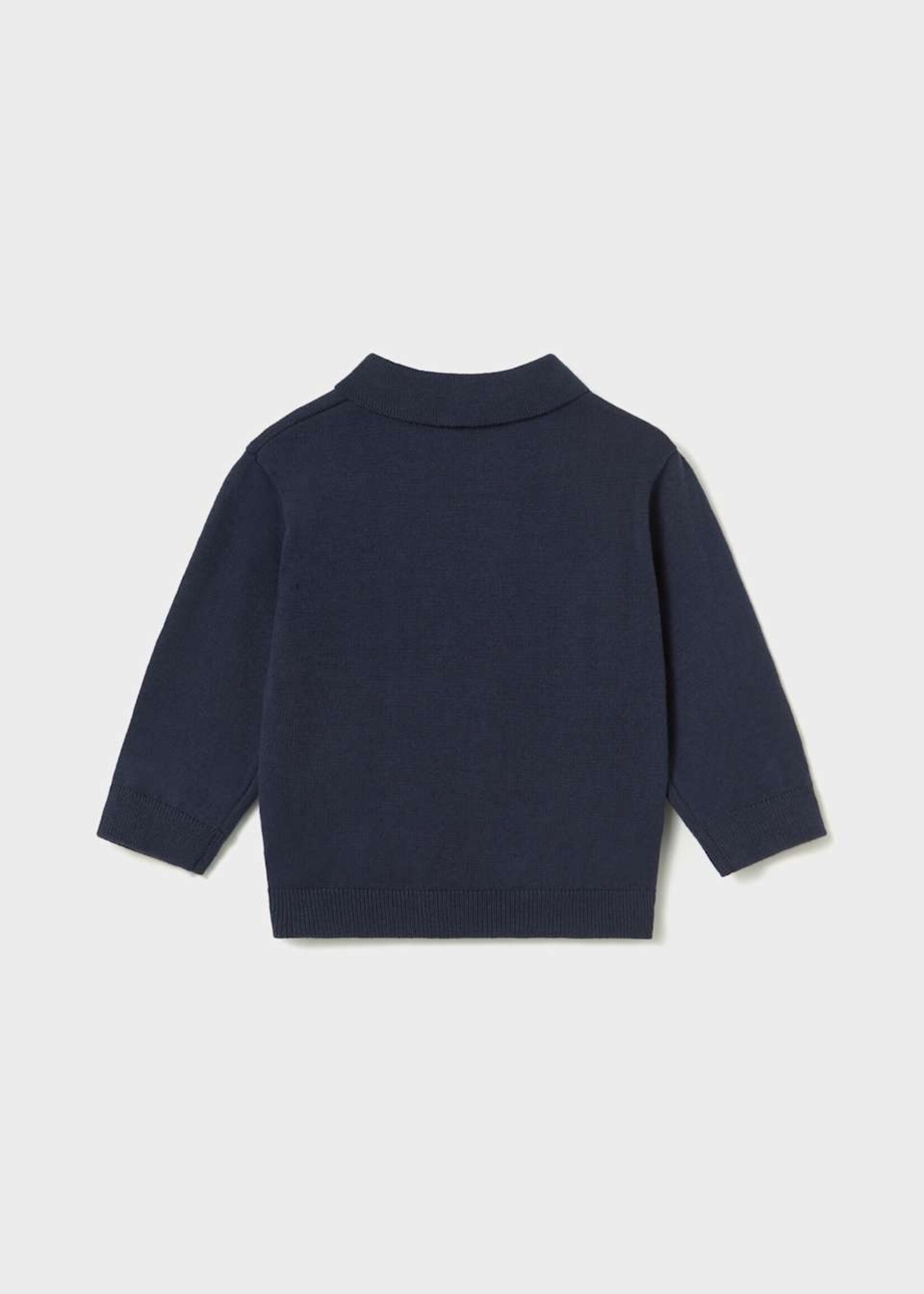 Mayoral L/S Knit Polo Blue