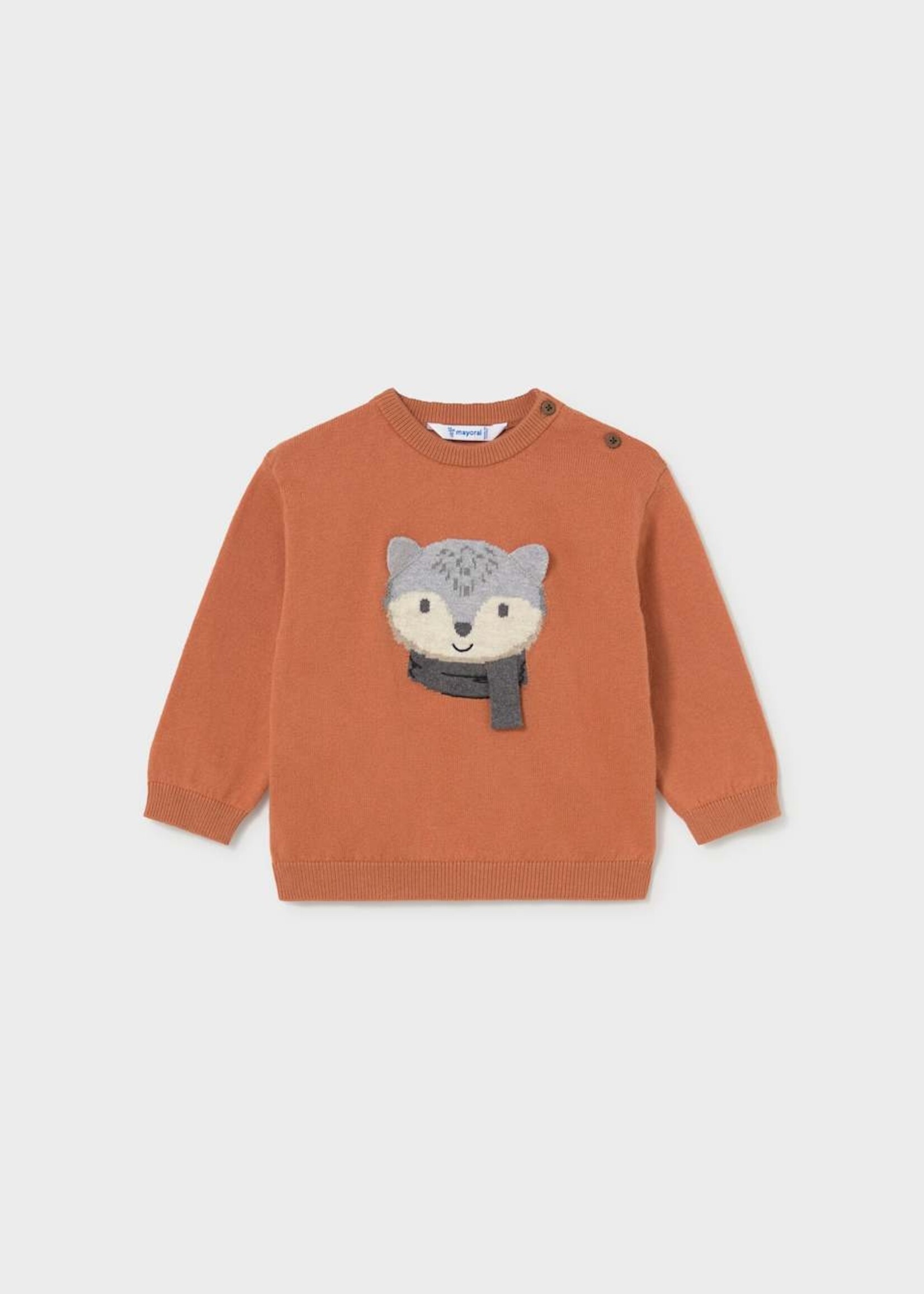 Mayoral Sweater w/Fox Brick Red