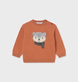 Mayoral Sweater w/Fox Brick Red