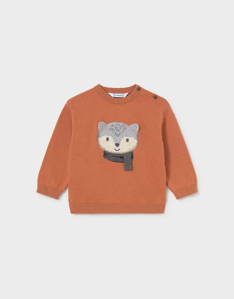 Mayoral Sweater w/Fox Brick Red