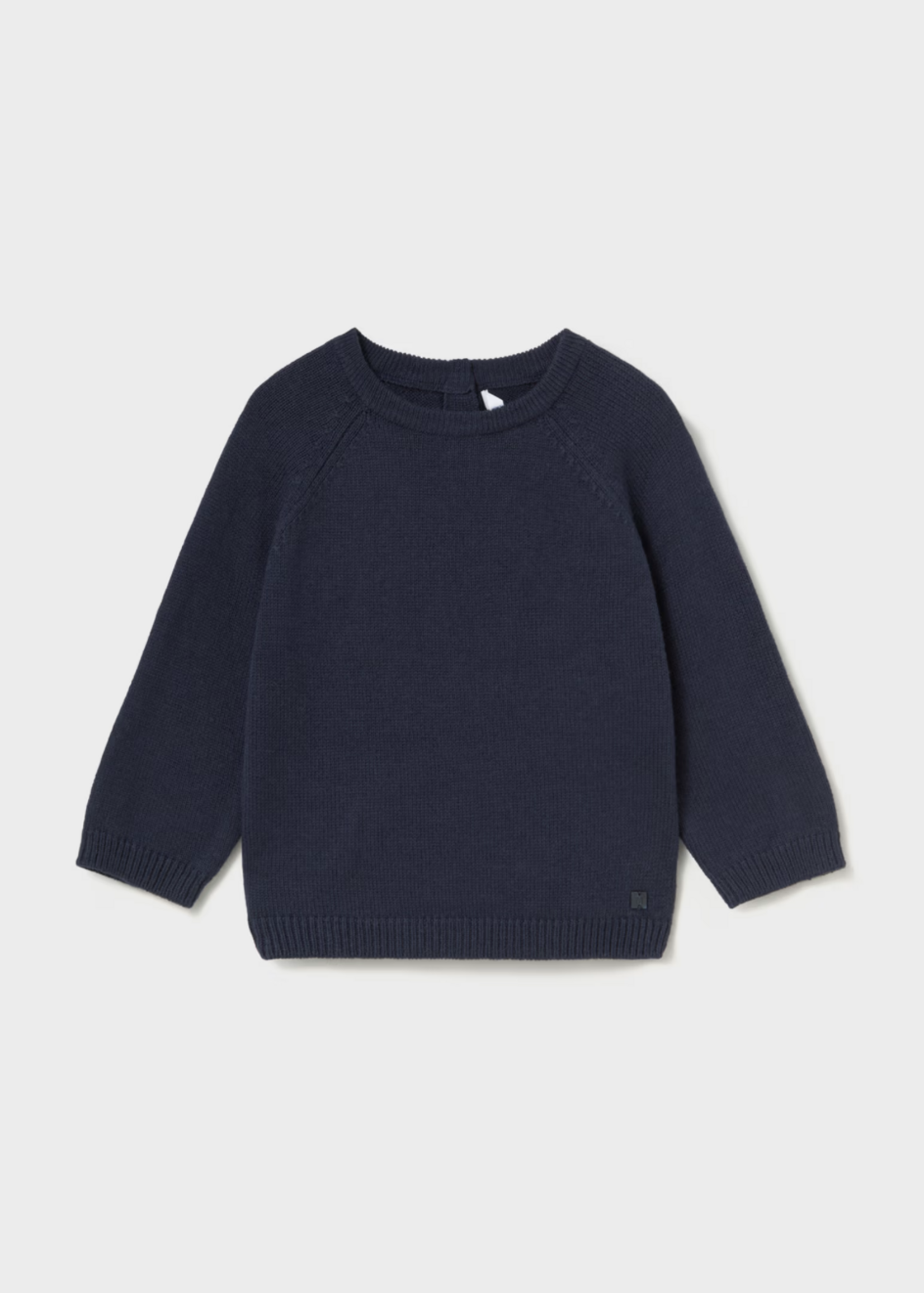 Mayoral Basic Crew Neck Sweater Blue