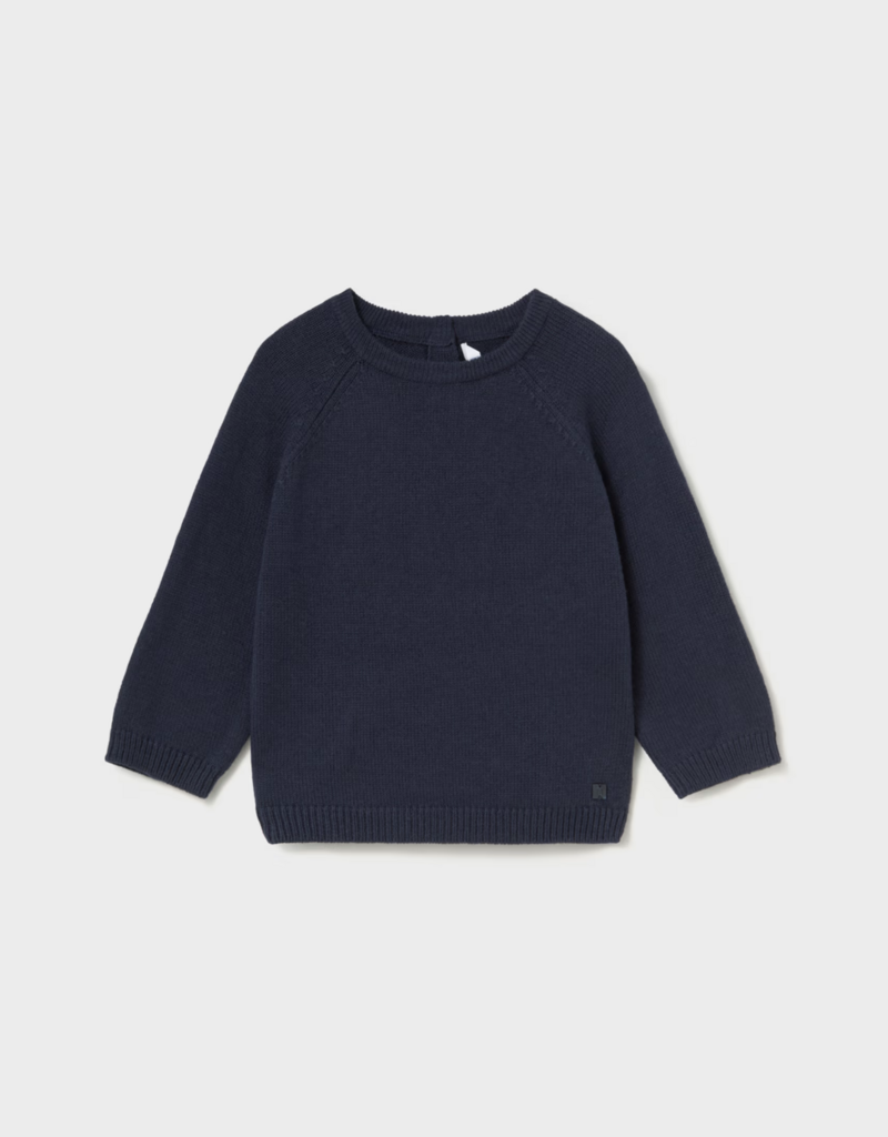 Mayoral Basic Crew Neck Sweater Blue