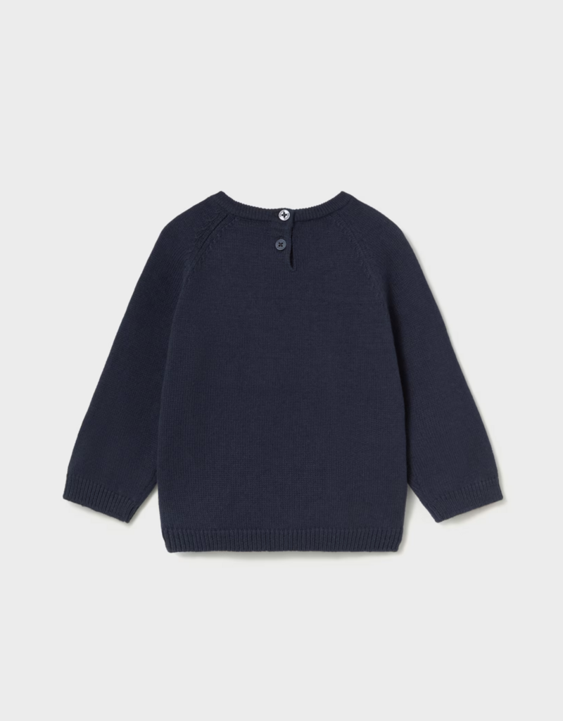 Mayoral Basic Crew Neck Sweater Blue