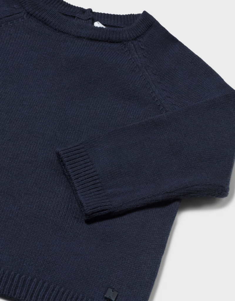 Mayoral Basic Crew Neck Sweater Blue
