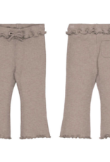Mayoral Ribbed Flare Leggings Brown