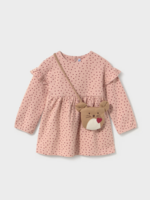 Mayoral Pink Dot Dress w/Purse