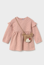 Mayoral Pink Dot Dress w/Purse