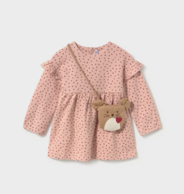 Mayoral Pink Dot Dress w/Purse
