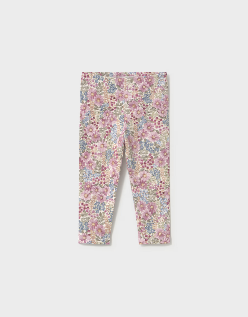 Mayoral Flowered Mauve Leggings