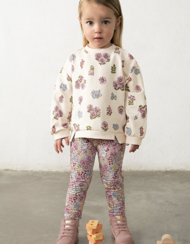 Mayoral Flowered Mauve Leggings