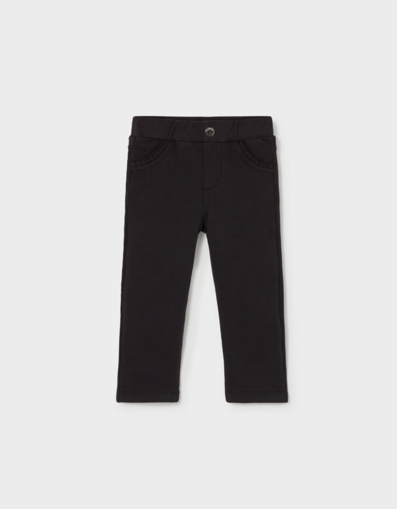 Mayoral Girls Fleece Black Pants