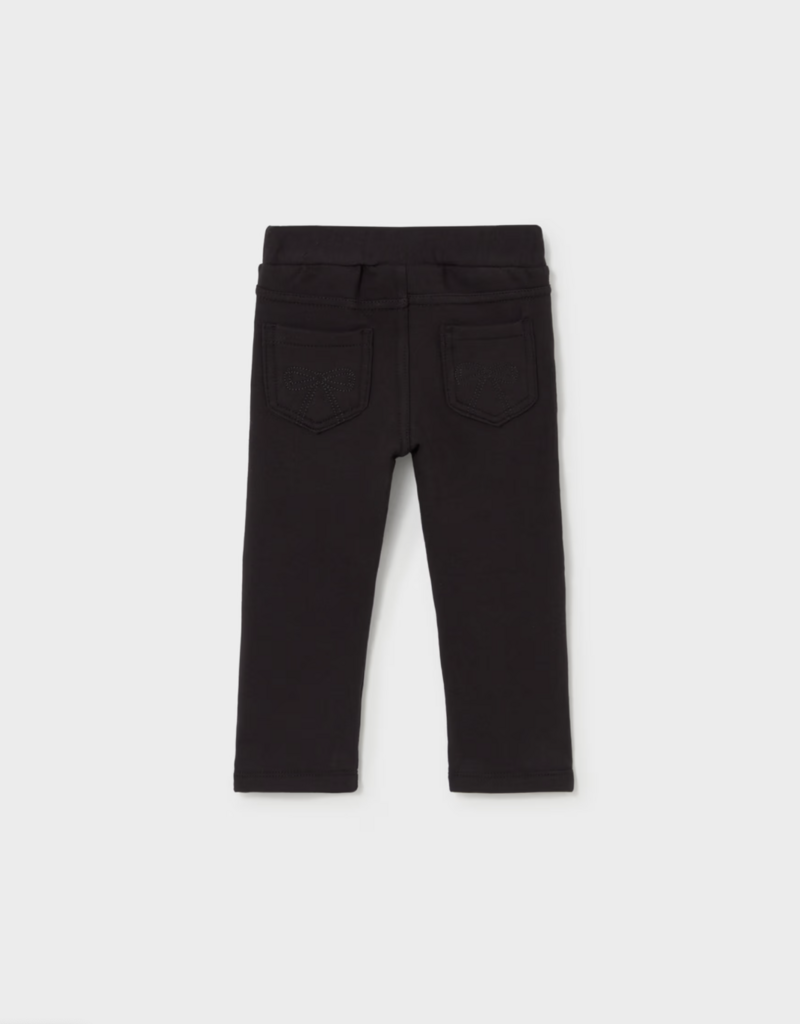 Mayoral Girls Fleece Black Pants