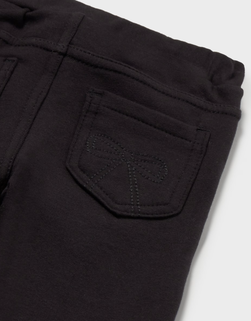 Mayoral Girls Fleece Black Pants