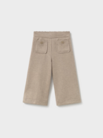 Mayoral Girls Twill Knit Pants Tan