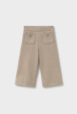 Mayoral Girls Twill Knit Pants Tan
