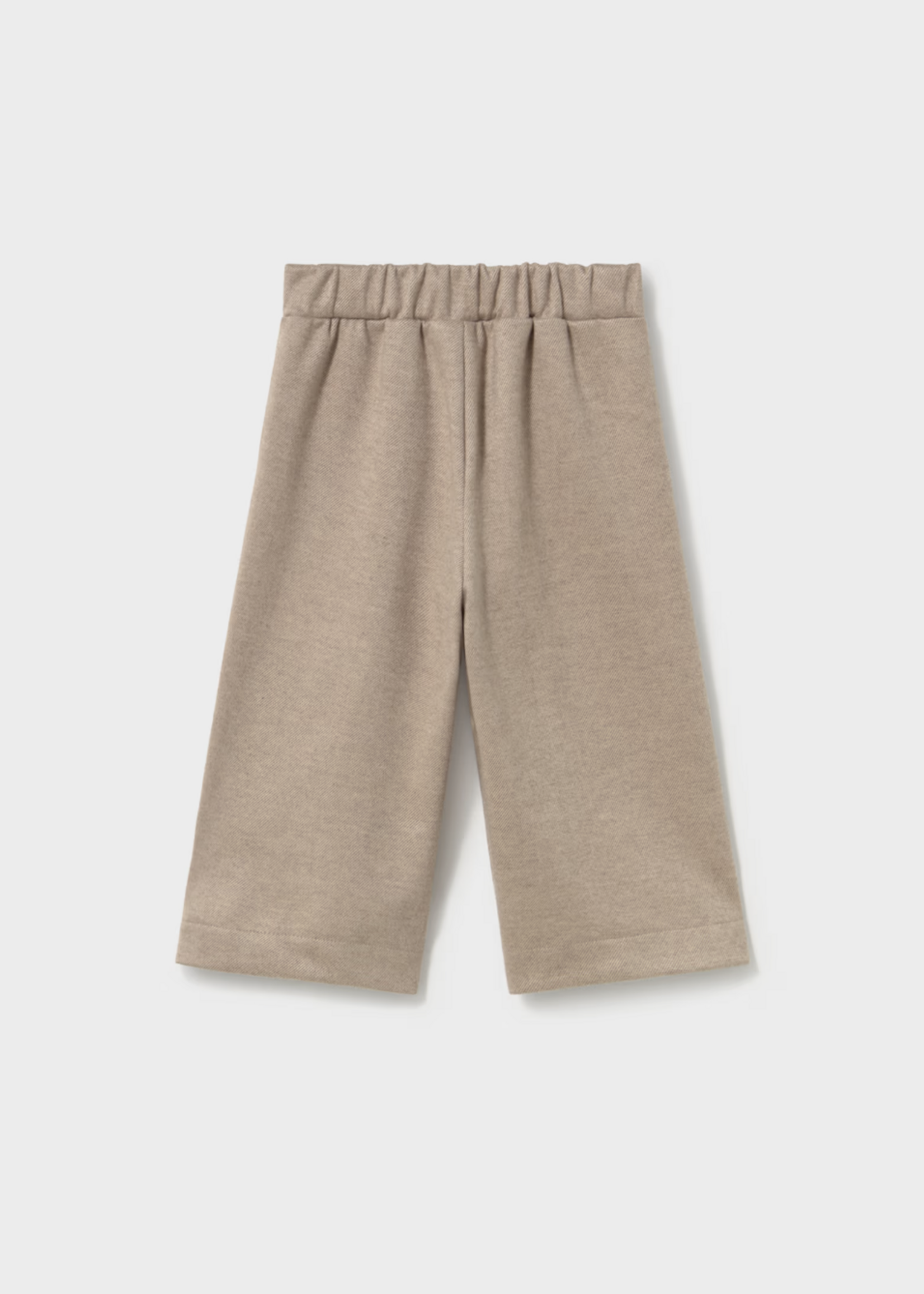Mayoral Girls Twill Knit Pants Tan