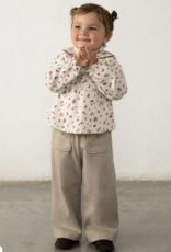 Mayoral Girls Twill Knit Pants Tan