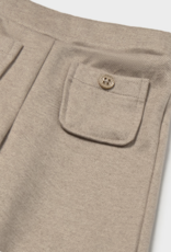 Mayoral Girls Twill Knit Pants Tan