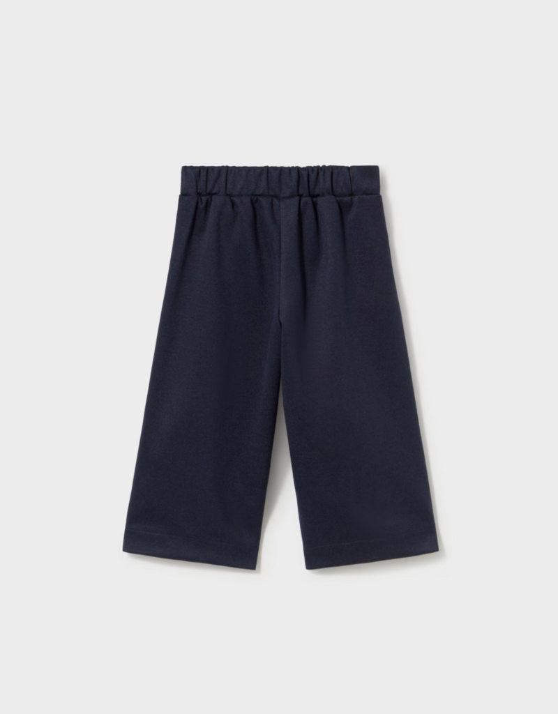 Mayoral Girls Twill Knit Pants Navy
