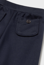 Mayoral Girls Twill Knit Pants Navy