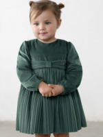Mayoral Green Velvet Dress