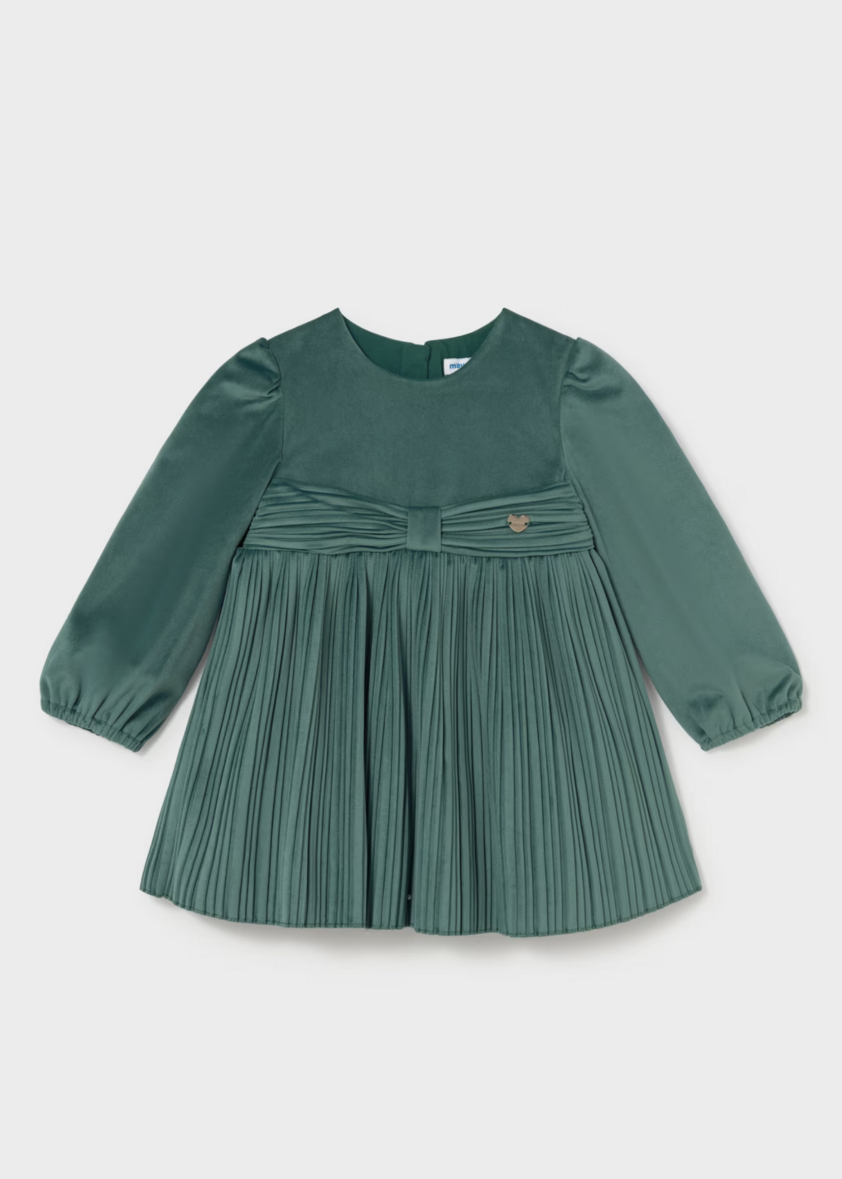 Mayoral Green Velvet Dress