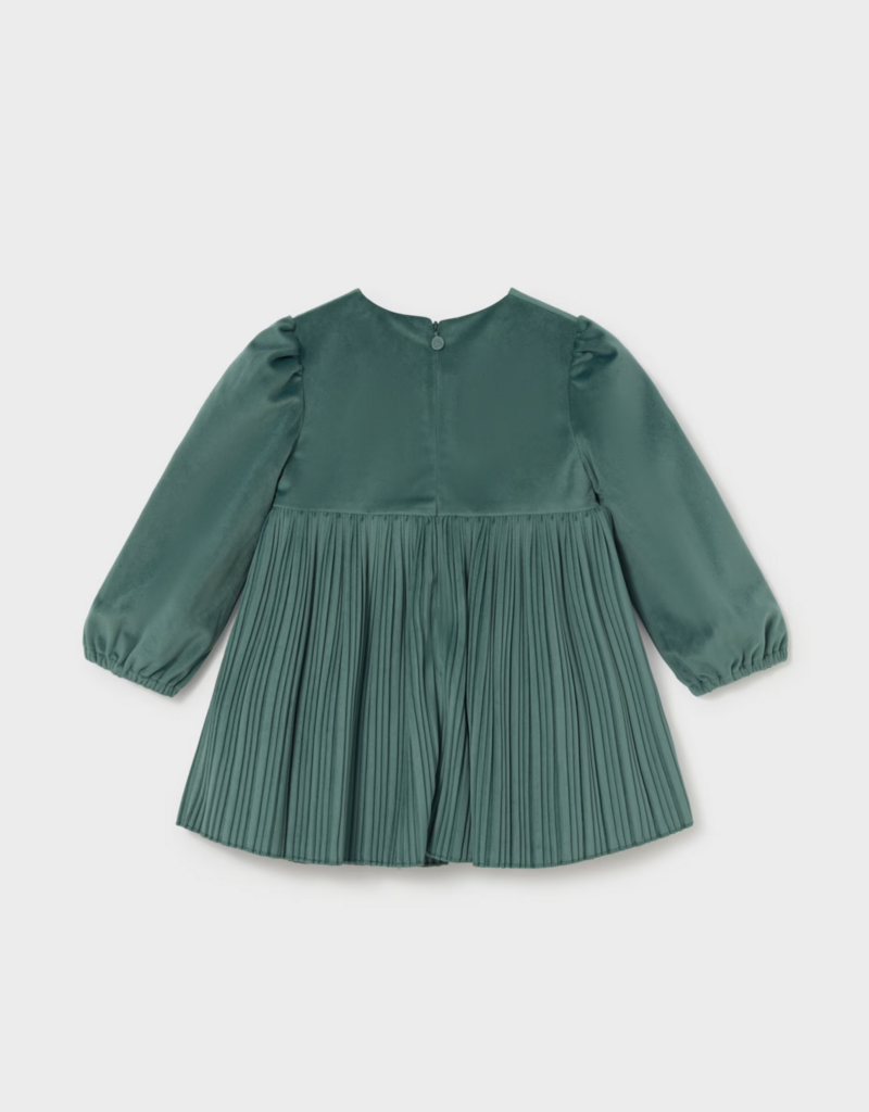 Mayoral Green Velvet Dress